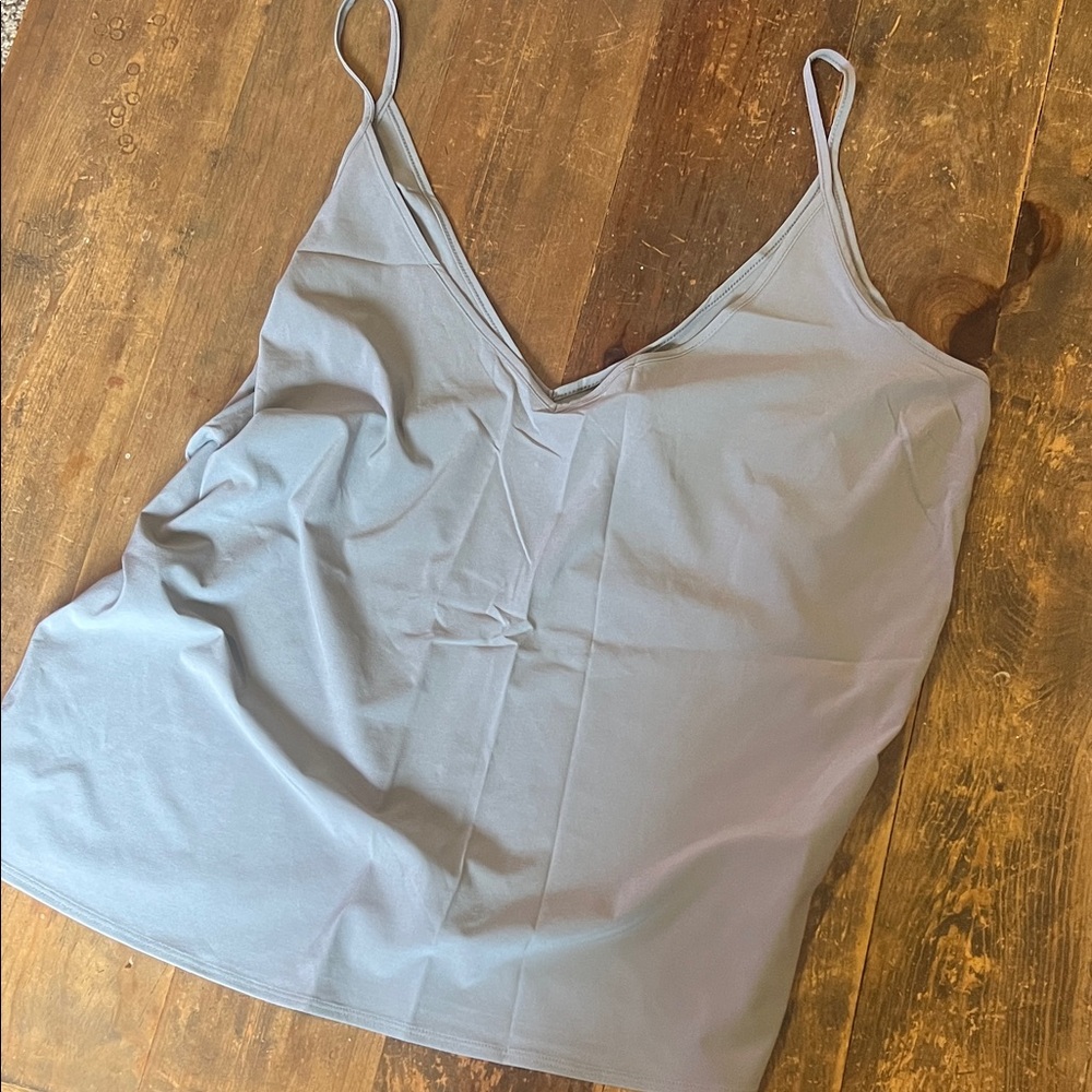 Vuori Light Blue Gray Stretch Camisole